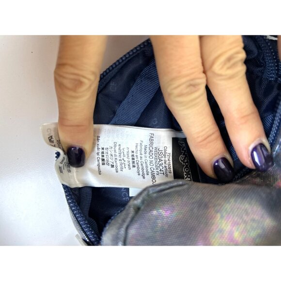 Jansport Weekender Mermaid Shiny Holographic Adjustable Strap Crossbody Bag - Picture 7 of 11